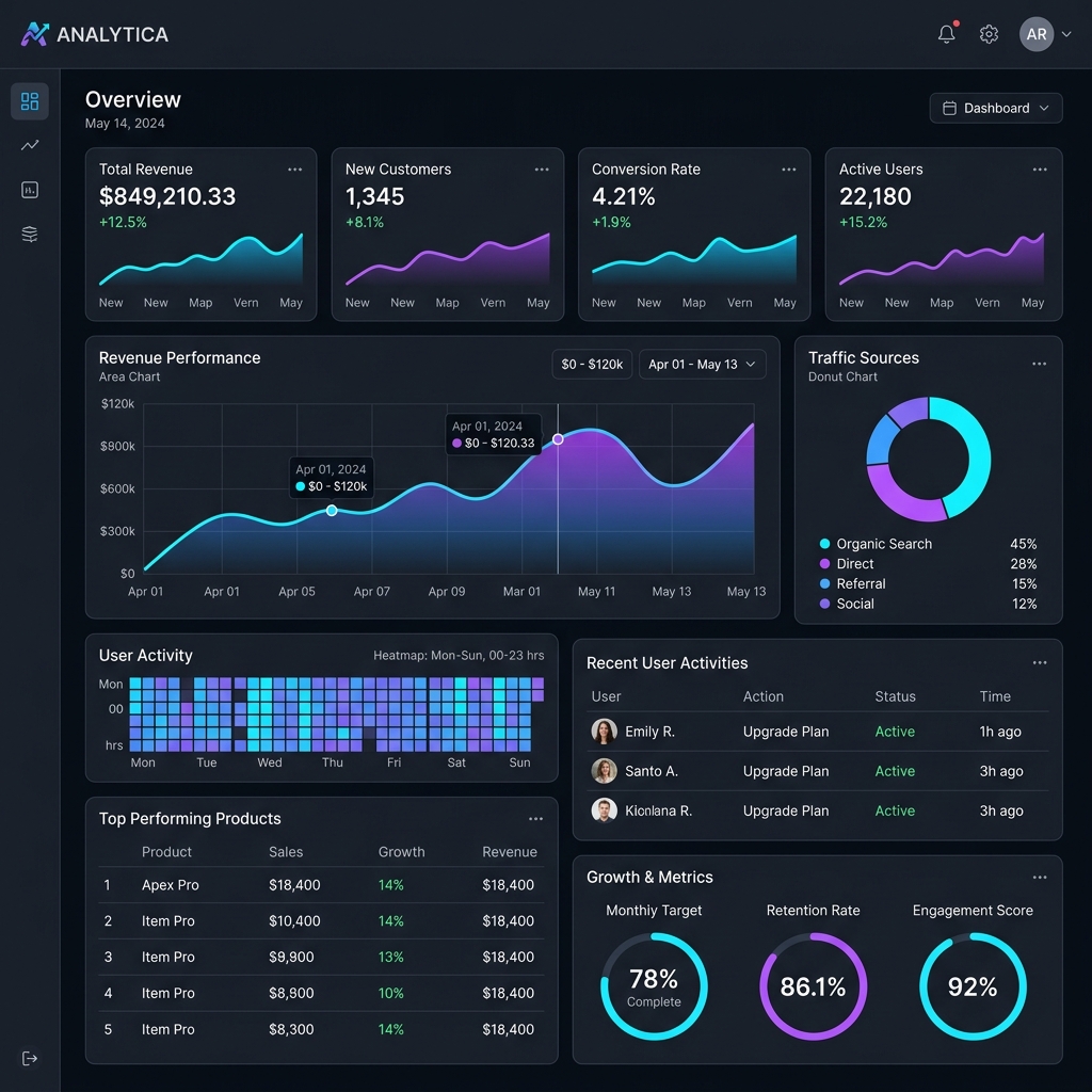 SaaS Analytics Dashboard